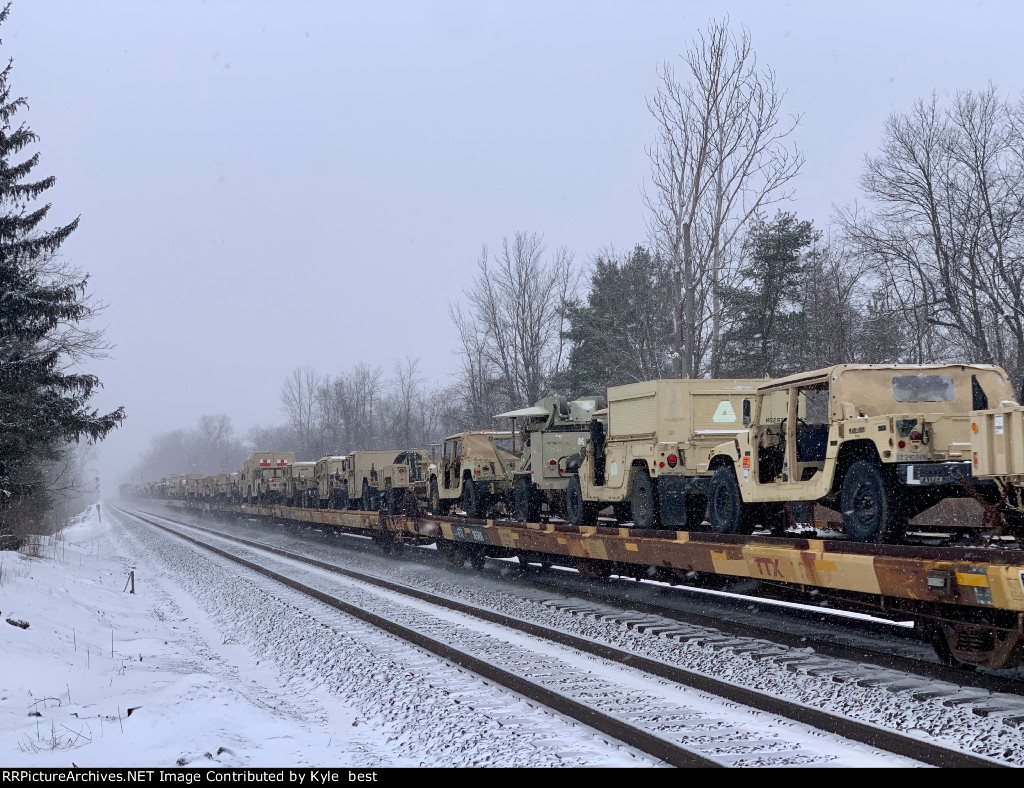 army cars on W809